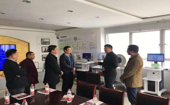 ���Қgӭ����ʡ�l(w��i)��ί�hί��ӛ����ǰ�I(l��ng)��(d��o)һ���W�Rʏ��ʥ���ڿƼ����޹�˾�{(di��o)��ָ��(d��o)����